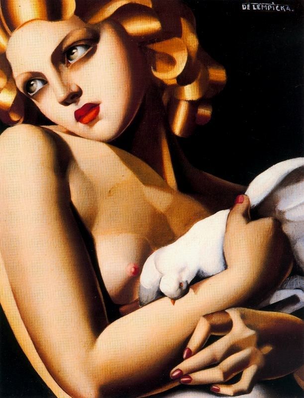 Tamara de Lempicka Femme a la Colombe